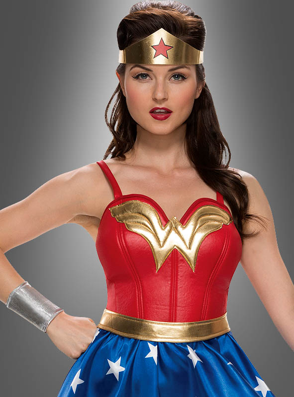 Wonder Woman Tiara Krone Cosplay Stirnband Superheld Kostüm Halloween Damen