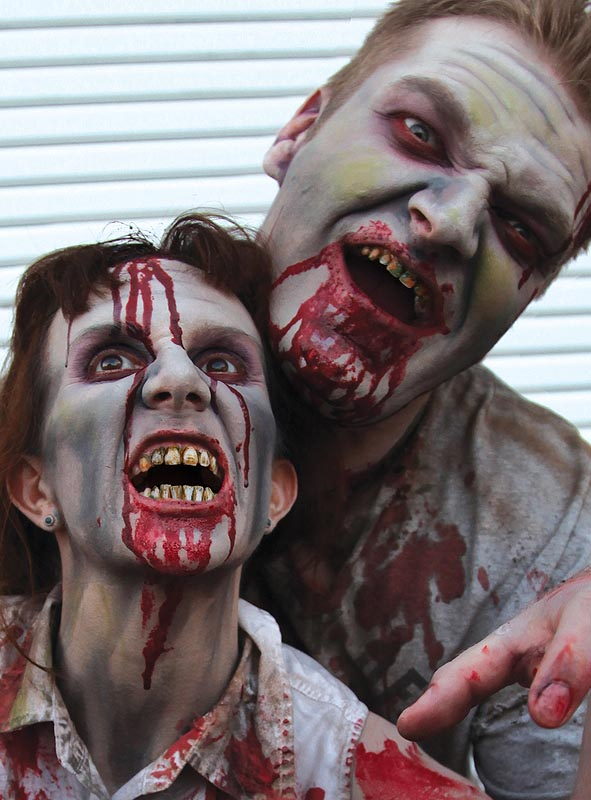 Zombie Teeth Paint and Blood 