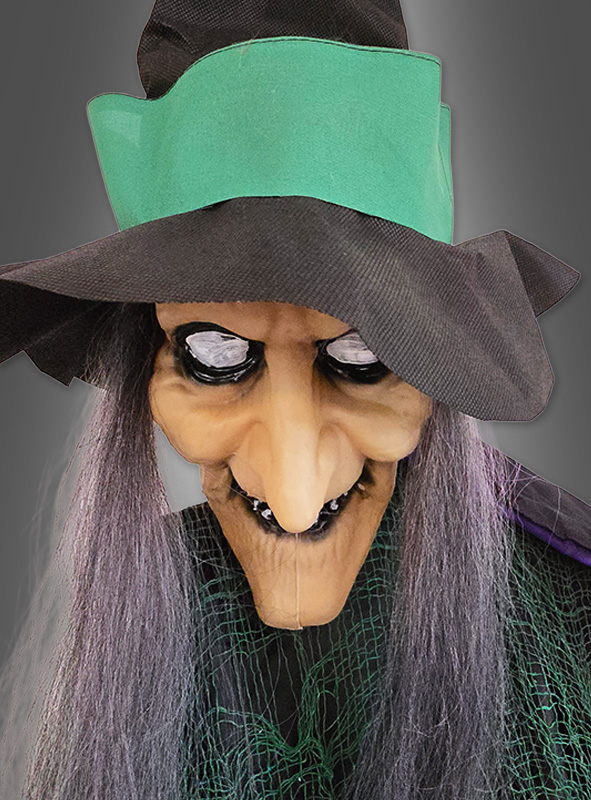 Halloween Hexenbesen Mit LED - Beleuchtete Requisite 65 Cm