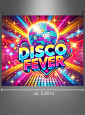 Disco Fever Party Fabric Banner 190x220cm 