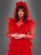 Beetlejuice Kostüm Lydia Hochzeitskleid rot 