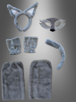 Deluxe Wolf Set Tierkostüm 7-teilig 