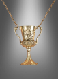 Golden chain with chalice pendant 