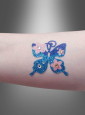 Schmetterling Glitzer Tattoo Set 