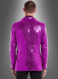 Sequin jacket men pink 