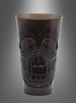 Halloween drinking glass with skull 