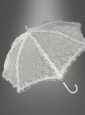 Gothic Schirm mit Spitze weiß oder schwarz 