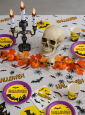 Halloween Pappgeschirr Set Fledermaus 19 Teile 