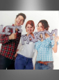 Glitzer Schriftzug Let's Party Folienballon 136 x 22 cm 
