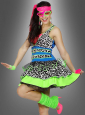 80er Kleid Neon Girl Kostüm 