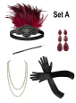 1920s Accessory Kit with Jewelry silver 