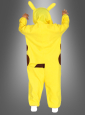 Gelber Overall Elektromaus mit Kapuze 