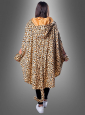 Plüsch Leopard Poncho S-XXXL 
