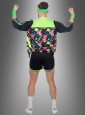 Retro Neon Aerobic Fitness Anzug Herren 