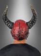 Red Demon with Horns Full Mask 