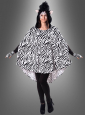 Plush Zebra Poncho XS-5XL 