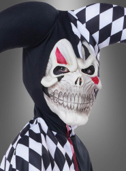 Product image 3 of the product “Evil Harlequin Clown Child Costume black-white ”
