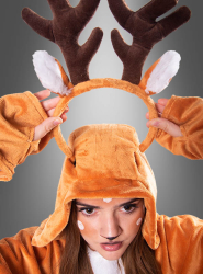 Product image 3 of the product “Plush Deer Poncho Adult XS-5XL ”