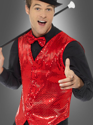 Product image 3 of the product “Vest red with Sequins ”