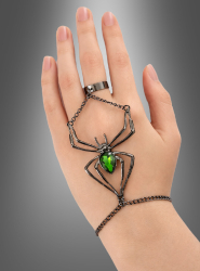 Artikelbild 3 des Artikels “Spinnen Schmuck Set mit grünem Edelstein “