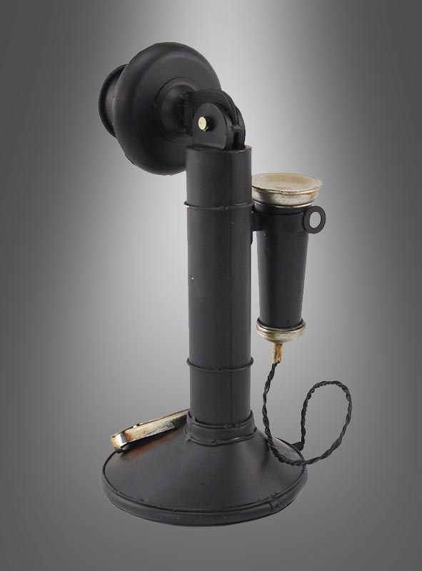 Retro Telefon 20er Jahre Deko Candlestick 