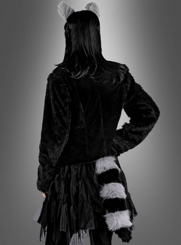 Waschbär Set Ohren, Augenmaske und Schwanz 