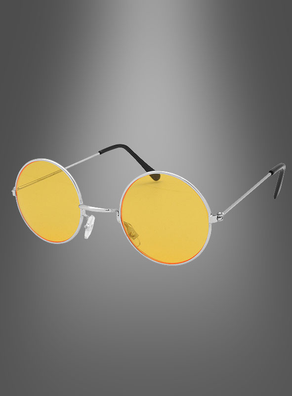 Runde Lennon Hippie Nickelbrille Sonnenbrille UV Gestell Metall Gold Grün