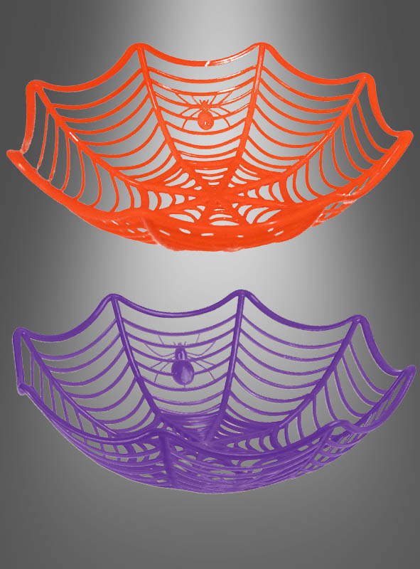 Spinnennetz Dekoschale Halloween 27 cm 