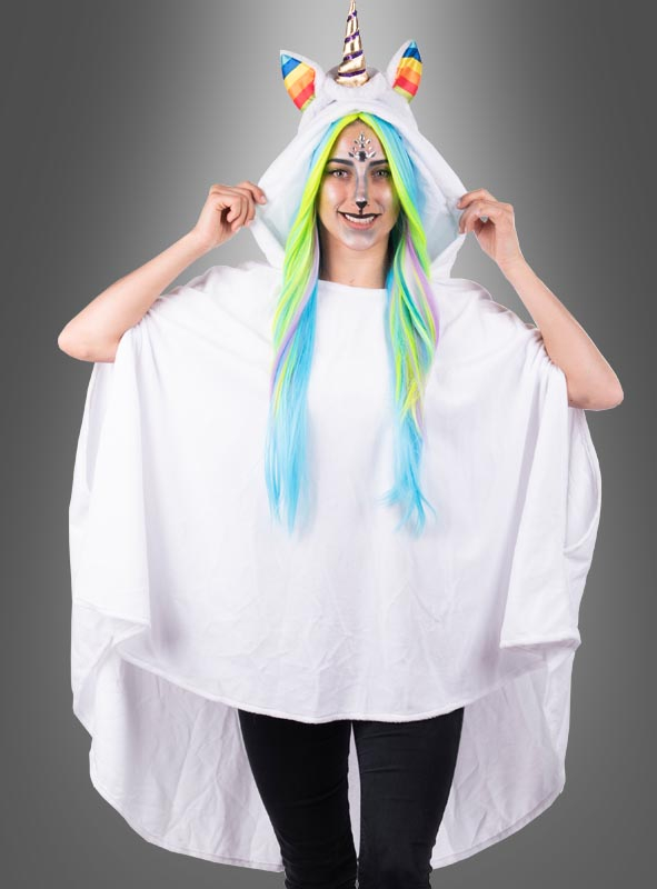 White Poncho  Adult XS-5XL 