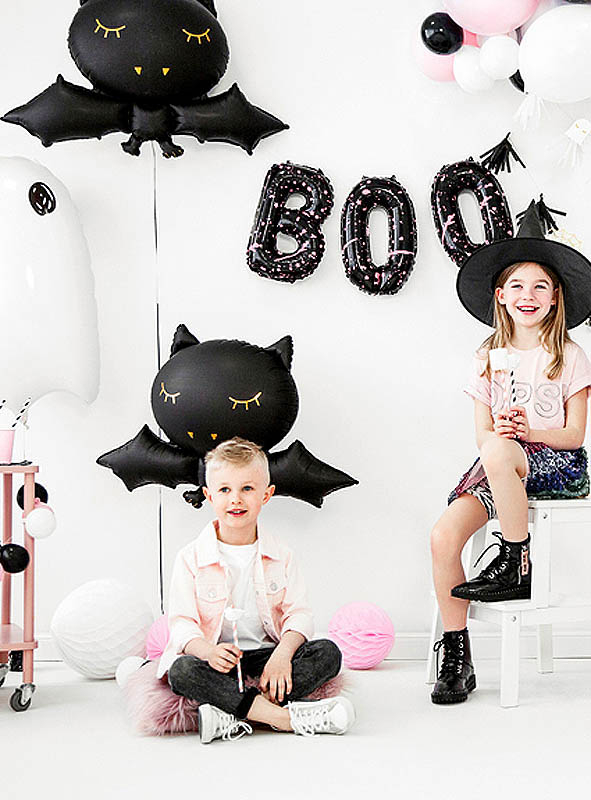 9-teiliges Halloween Ballon Set - Fledermäuse, Geister & Spinnen Für Grusel-Partys