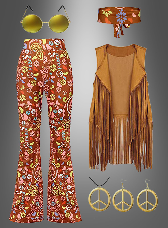 Hippie Komplettkostüm Earth Love 
