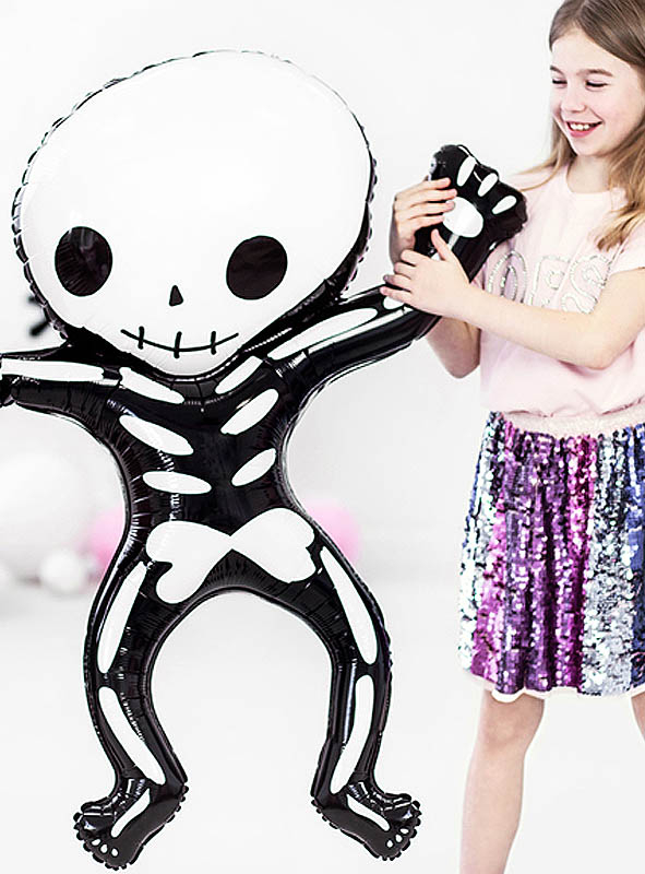 Riesige Skelett Deko Folienballon 84x100cm 