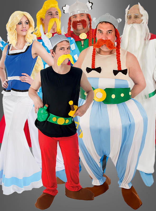 Asterix Kostüm für Erwachsene - Original Lizenz Kostüm Asterix Obelix Fasching