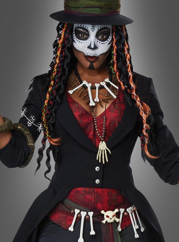 Voodoo Zauberin Kostüm für Damen - Tolles Voodookostüm für Halloween Karneval