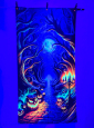 Spooky Forest Path Wall Deco 100x185cm Halloween 
