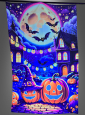 Child friendly Halloween Town Wall Deco 120x185cm 