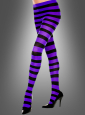 Opaque wide stripes tights, choose color 