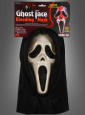 Scream Maske Halloween mit Blutpumpe 