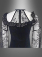 Schwarzes Gothic Samtkeid Dakaria 