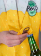 Beer suit with bottle opener 