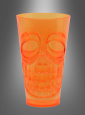 Halloween drinking glass with skull 