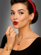 Dangle Ring mit Kirschen 