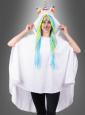 White Poncho  Adult XS-5XL 