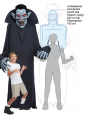 Gigantisches Vampir Kostüm oder Deko ca. 240 cm 
