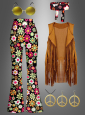 Hippie Costume with Accessories Night Flower 