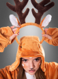 Plush Deer Poncho Adult XS-5XL 