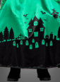 Langes Hexenkleid grün für Kinder 