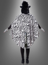 Product image 4 of the product “Plush Zebra Poncho XS-5XL ”