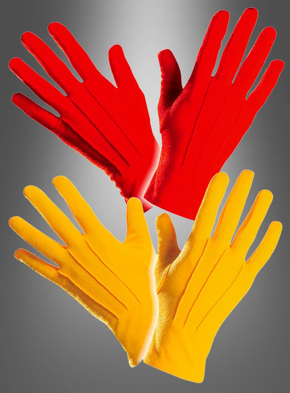 Paar Handschuhe Kurz Klassisch Accessoires Fasching 