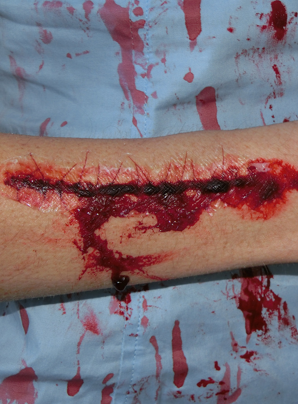 Blutige Narben Tattoo Wunden 